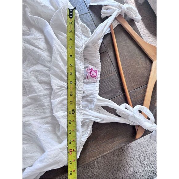 Victoria Dunn White Eyelet Bennet Maxi Dress Size XLarge - Picture 10 of 11